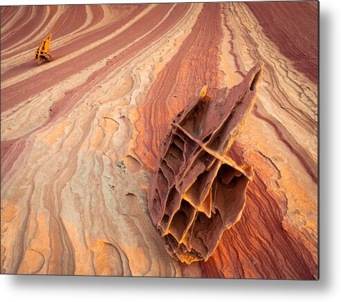 North Coyote Buttes Metal Print featuring the photograph Sailing by Peter Boehringer