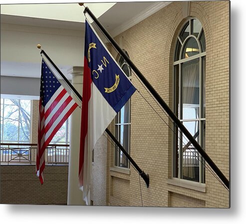 Flag Metal Print featuring the photograph Salute by Lee Darnell