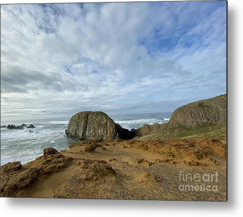 Seal Rock Metal Print featuring the painting Seal Rock, Oregon by Jeanette French