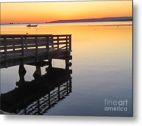 Sunrise Metal Print featuring the photograph Sunrise at state pier 2023 by Janice Drew