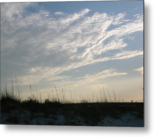 Photographs At Dawn Metal Print featuring the photograph Sunrise clouds at the beach by Julianne Felton