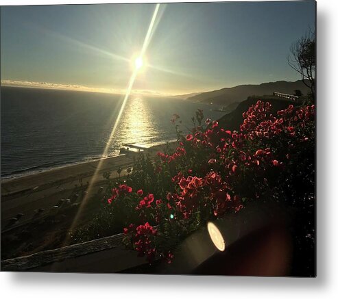 Photography Metal Print featuring the photograph Sunset In Malibu by Lisa White