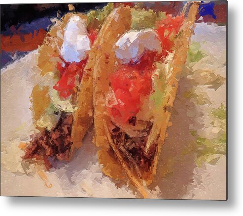 Digital Paint Metal Print featuring the digital art Taco Tuesday by George Pennington