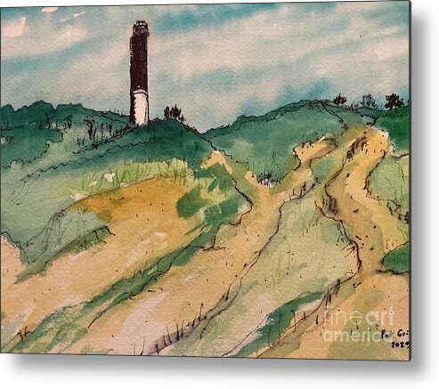 Lighthouse Metal Print featuring the painting The Charleston Light by Patrick Grills