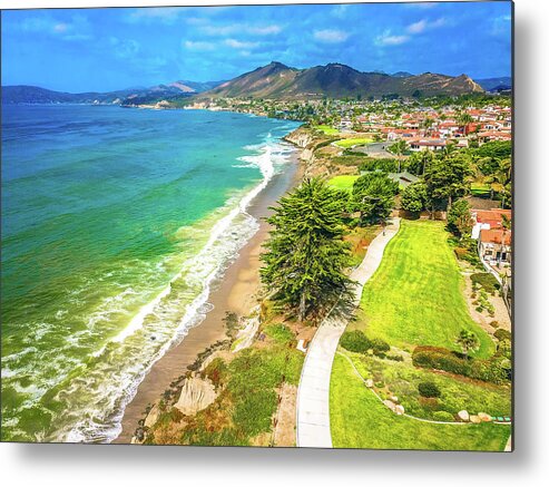 Blue Skies Metal Print featuring the photograph The Coastline of Dreams by Marcus Jones
