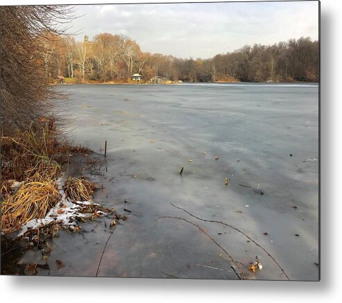  Metal Print featuring the photograph The Lake in December by Judy Frisk