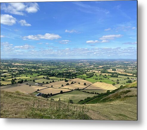 Ludlow Metal Print featuring the photograph The View from Caer Caradoc by Luisa Millicent