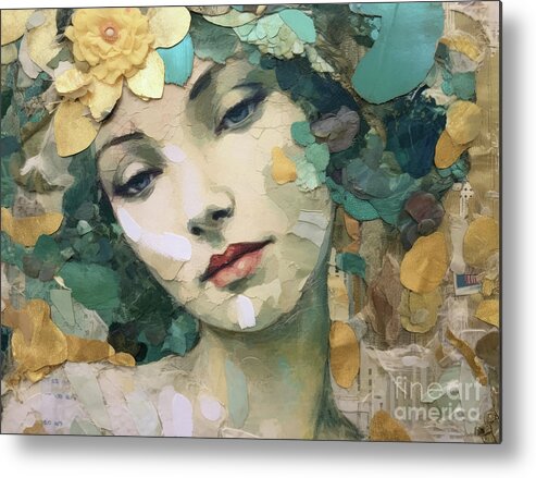 Woman Metal Print featuring the painting There's Always Tomorrow by Tina LeCour