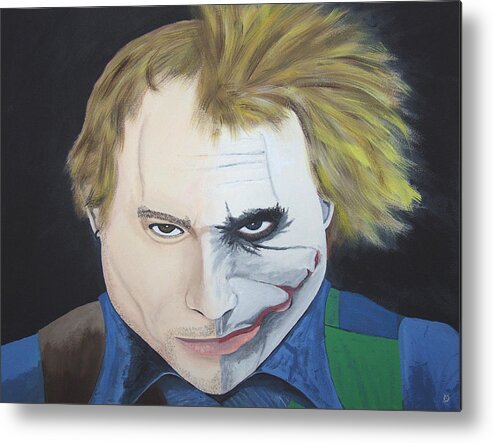 Original Metal Print featuring the painting Tormented Soul by Dean Stephens