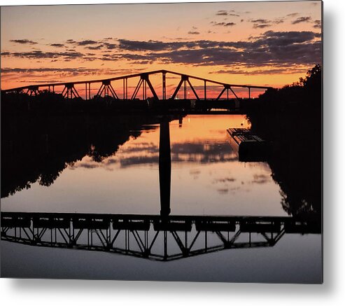 Trestle Metal Print featuring the photograph Trestle Over the Black Warrior River by Jeremy Butler