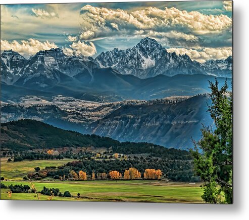 Mt Sneffels Metal Print featuring the photograph View to Mt Sneffels by Alana Thrower