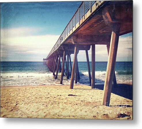 Hermosa Beach Metal Print featuring the photograph Vintage Hermosa Beach by Phil Perkins