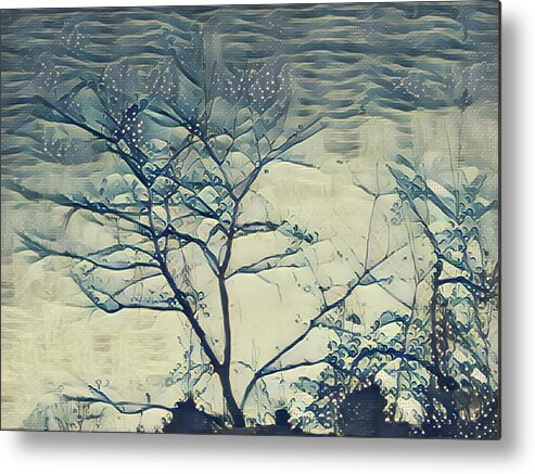 Winter Metal Print featuring the mixed media Winter Branches by Christopher Reed
