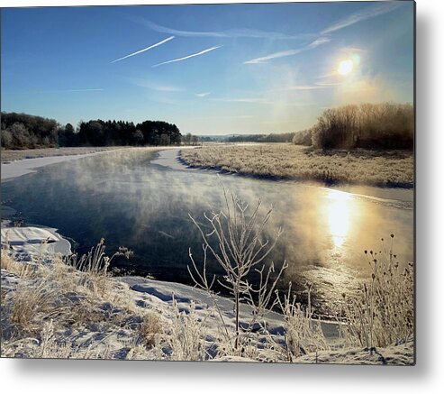 Quaboag River Metal Print featuring the photograph Winter by David Pratt