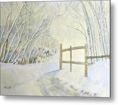 Bbetjshire Metal Print featuring the painting Winters End by Joanne ONeill