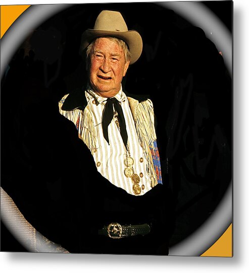 Chill Wills Old Tucson Arizona 1971 Metal Print featuring the photograph Chill Wills Old Tucson Arizona 1971-2008 #2 by David Lee Guss