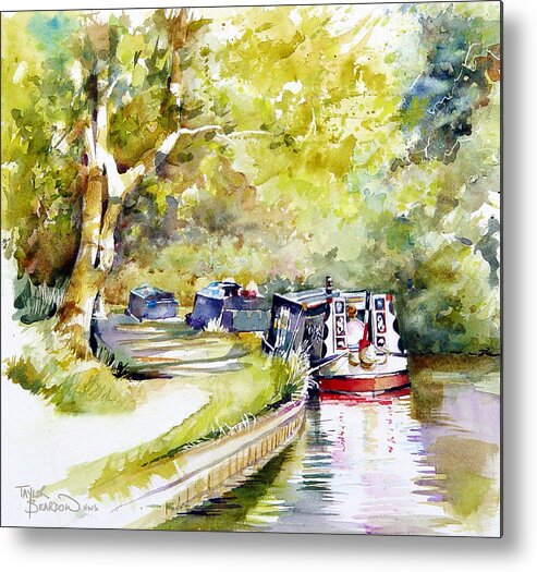 Waterway Metal Print featuring the painting Summer Shade by Penny Taylor-Beardow