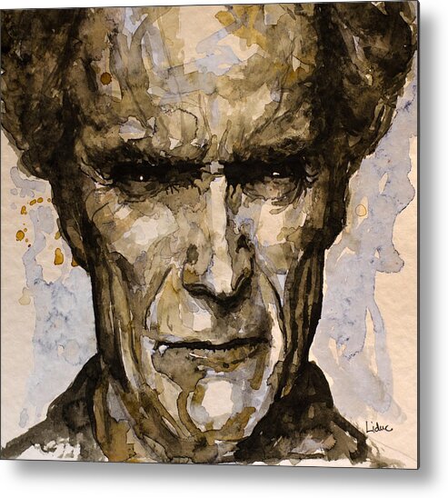 Clint Eastwood Metal Print featuring the painting Million Dollar Baby #1 by Laur Iduc