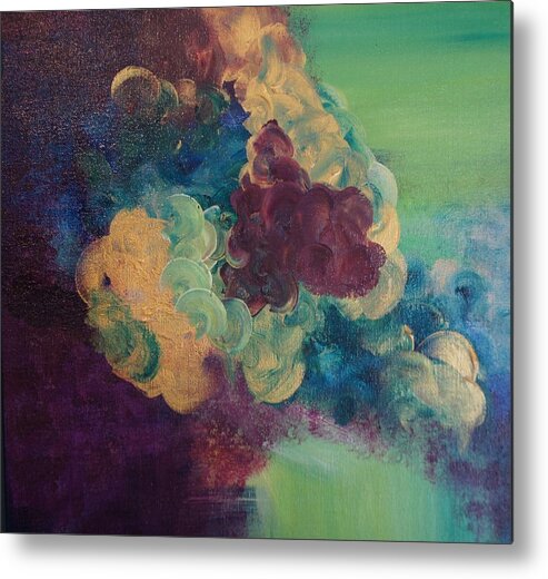 Colors Metal Print featuring the painting Abstract 1 by Kristine Bogdanovich