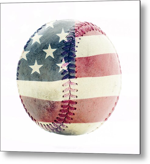 American Baseball Metal Print featuring the photograph American Baseball by Terry DeLuco