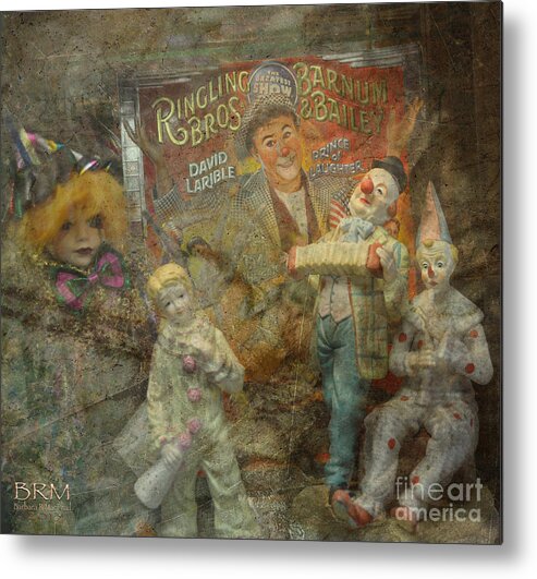 Clowns Metal Print featuring the photograph Clowning by Barbara R MacPhail