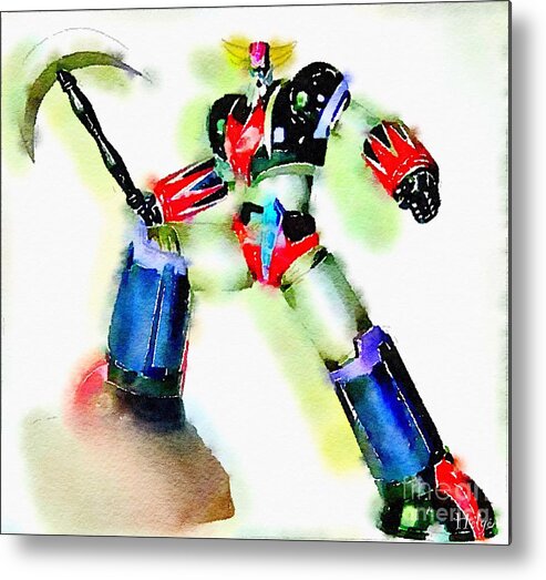 Grendizer Metal Print featuring the painting Come On by HELGE Art Gallery