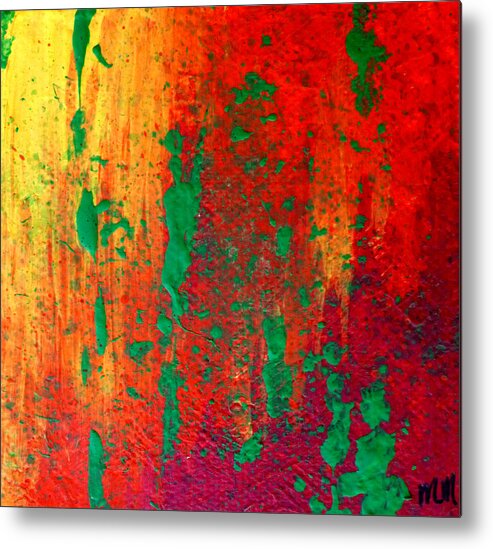 Abstract Metal Print featuring the painting Dancing in the Sun by Michal Madison