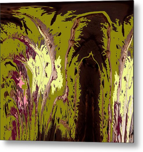 Abstract Metal Print featuring the photograph Don't Trust the Radicchio by Laureen Murtha Menzl