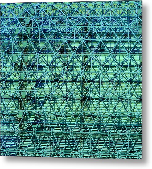 Steel Metal Print featuring the photograph Geometrical Steel by Donna Spadola