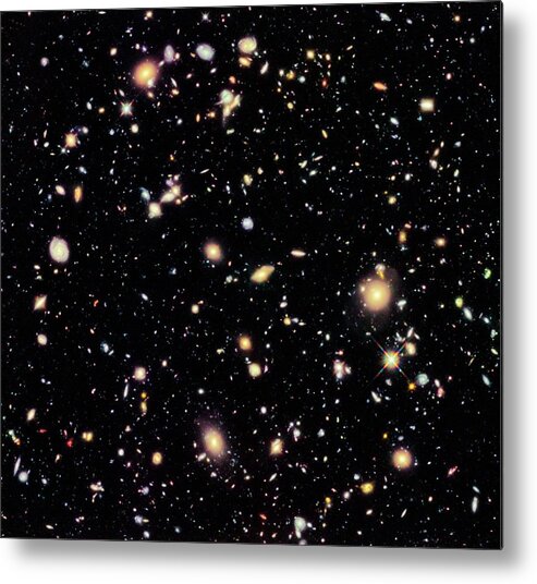 Hubble Ultra Deep Field 2012 Metal Print featuring the photograph Hubble Ultra Deep Field 2012 by Nasa/esa/stsci/r. Ellis (caltech), And The Udf 2012 Team/science Photo Library