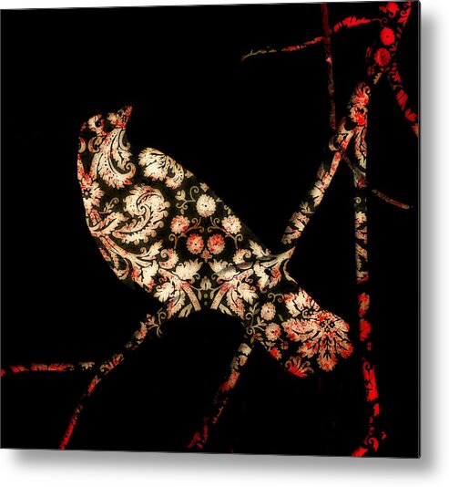 Damask Metal Print featuring the digital art In Damask by Gothicrow Images