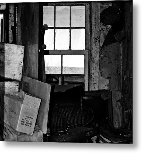 Old Metal Print featuring the photograph Inside abandonment 2 by Tara Lynn