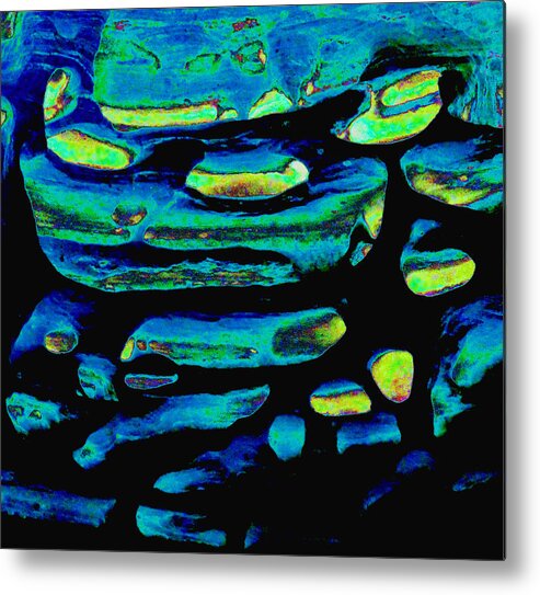 Stone Metal Print featuring the digital art Light in the Distance by Stephanie Grant