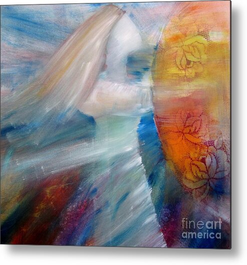 Prophetic Metal Print featuring the painting My Shield by Deborah Nell