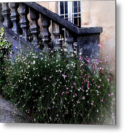 Sarlat Metal Print featuring the photograph Stairway in Sarlat France by Jacqueline M Lewis