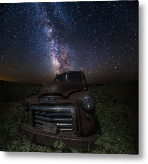 Stardust Metal Print featuring the photograph Stardust and Rust GMC by Aaron J Groen