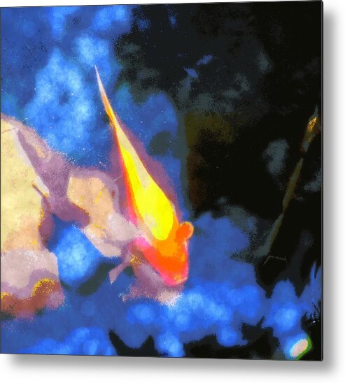 Fish Metal Print featuring the digital art Surface by Tg Devore