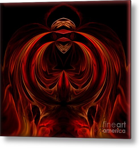 The Power Of Prayer Metal Print featuring the digital art The power of prayer - digital art by Giada Rossi by Giada Rossi