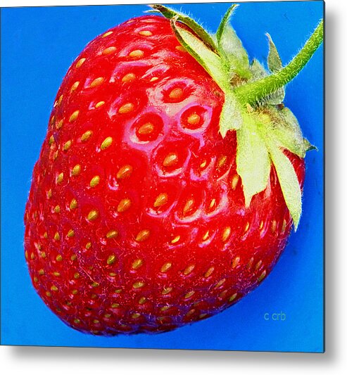 Nature Metal Print featuring the photograph Very Strawberry by Chris Berry