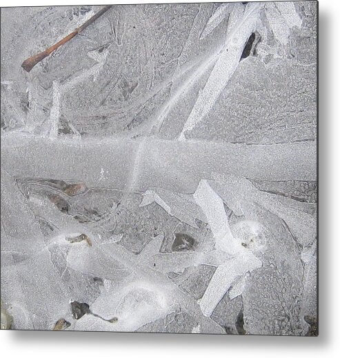 White Ice Metal Print featuring the photograph White Ice Design by Dr Carolyn Reinhart