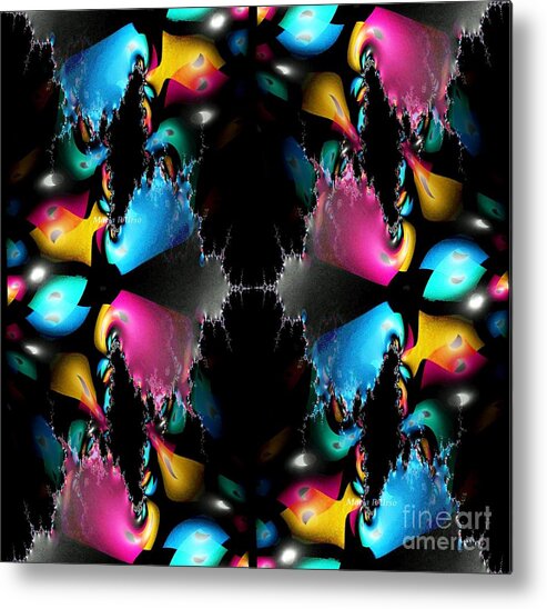 Color Metal Print featuring the digital art Color My World I by Maria Urso