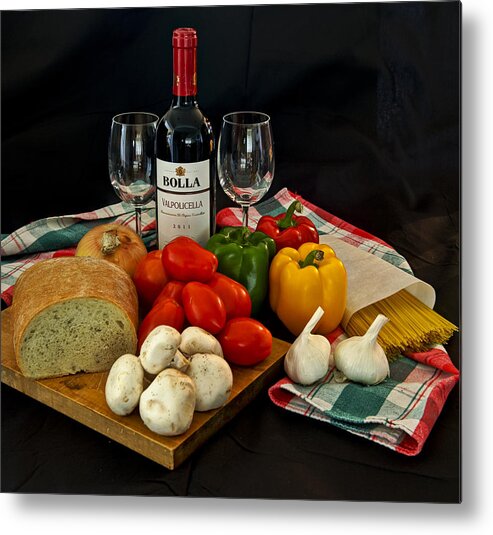 Still Life Metal Print featuring the photograph Dinner for Two by Rick Hartigan
