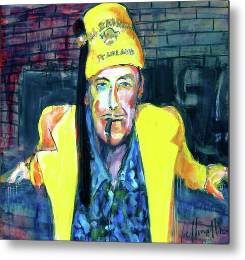 Portraits Metal Print featuring the painting Frankie Delboo by Les Leffingwell