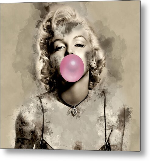 Marilyn Monroe Metal Print featuring the mixed media Marilyn Monroe #18 by Marvin Blaine