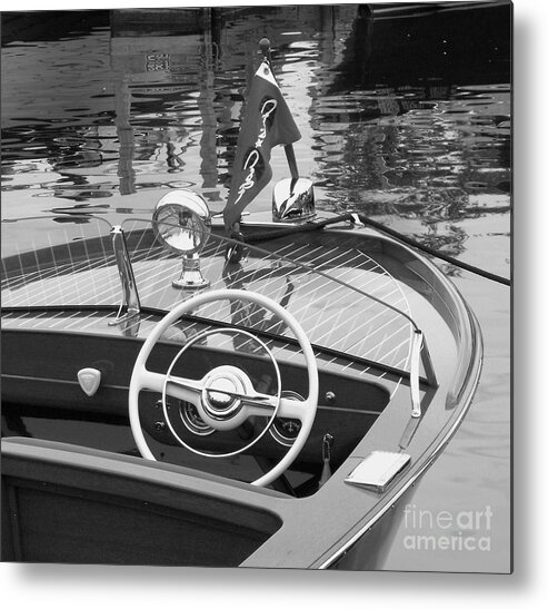 Chris Craft Metal Print featuring the photograph 1950's Sportsman by Neil Zimmerman