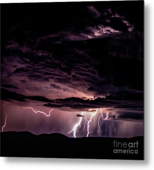 Lightning Metal Print featuring the photograph Lightning #6 by Mark Jackson