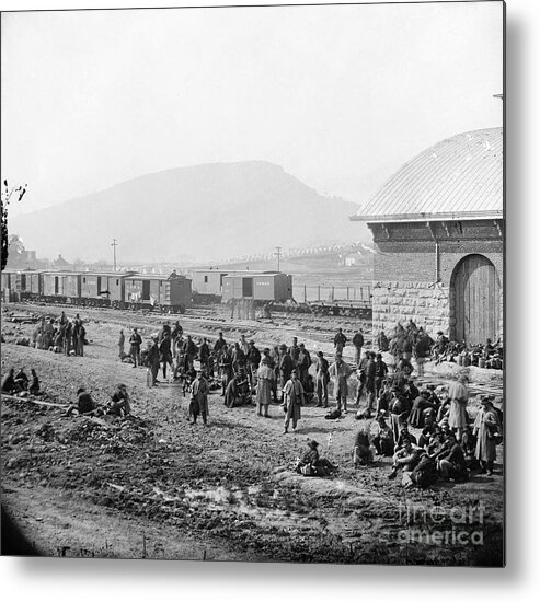 1864 Metal Print featuring the photograph Civil War: Prisoners, 1864 #3 by Granger