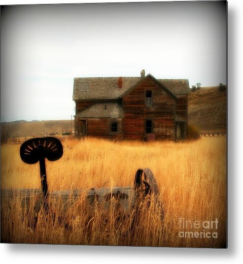 Farm Metal Print featuring the photograph Abandoned Farm by Krista Carofano