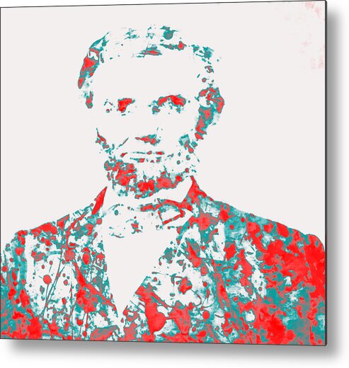 Abraham Lincoln Metal Print featuring the painting Abraham Lincoln 01 by Brian Reaves