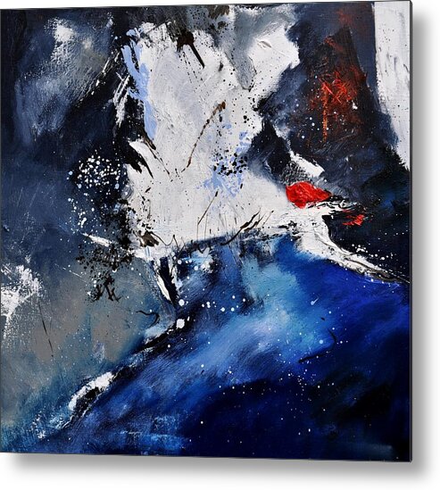 Abstract Metal Print featuring the painting Abstract 6611401 by Pol Ledent